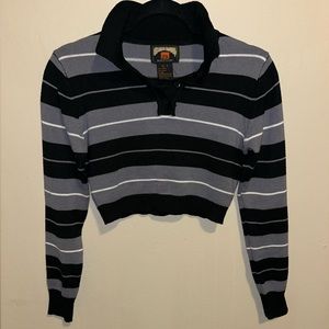 FB County Charlie Brown cropped women’s long sleeve knit top